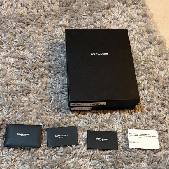 Authentic Saint Laurent YSL Small Box & Card Set Luxury Packaging